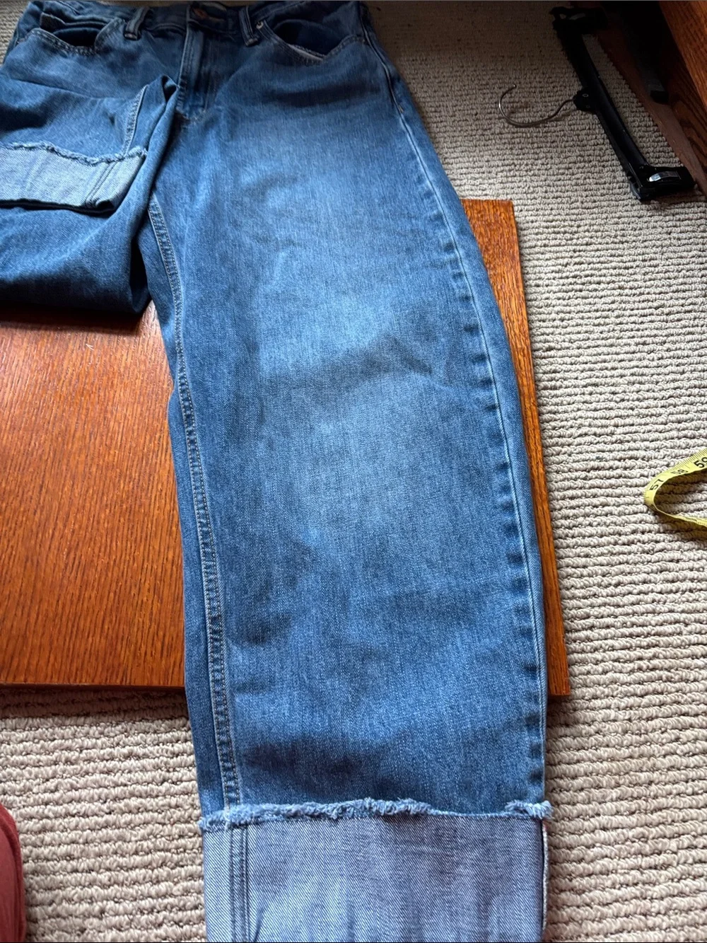 GAP BARREL HIGH RISE Cuffed Jeans. 29/8 Regular - Picture 4 of 8